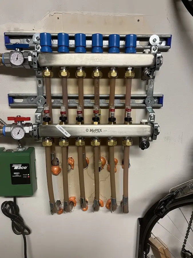 Plumber performing Gas Line Installation at a residential property in Burgaw